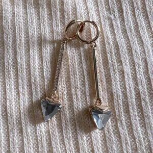 Nordstrom Good Plated Cubic Zirconia Arrow Drop Earrings